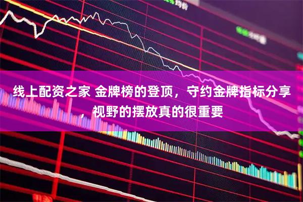 线上配资之家 金牌榜的登顶，守约金牌指标分享，视野的摆放真的很重要